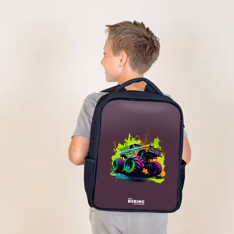 Sac à dos enfant - Noir - Roues néon — 2