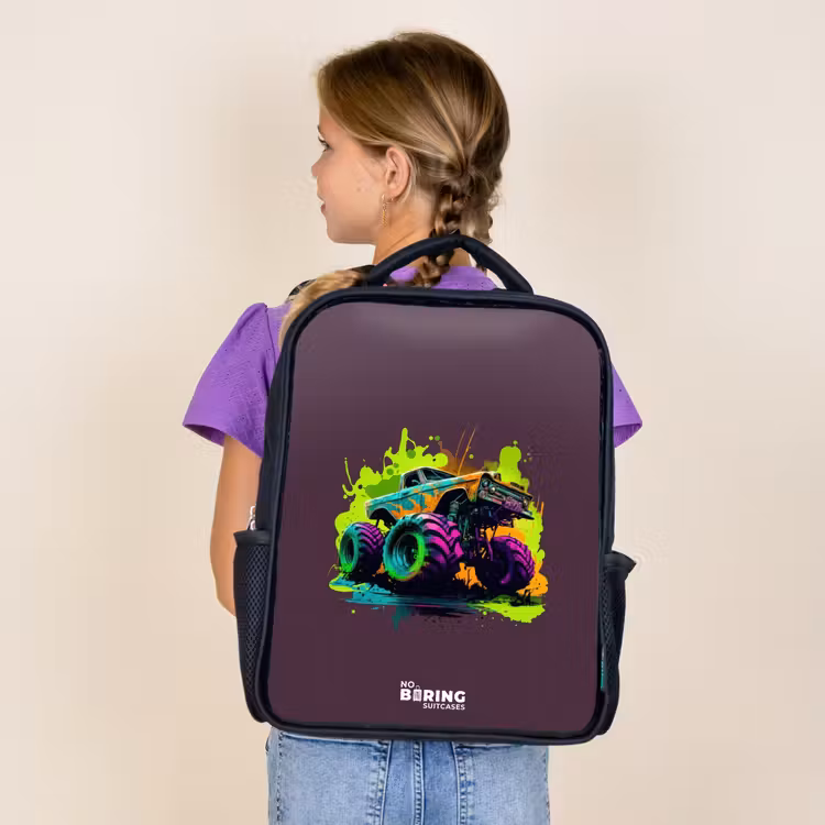 Sac à dos enfant - Noir - Roues néon — 4