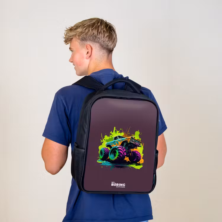 Sac à dos enfant - Noir - Roues néon — 5