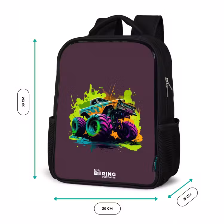 Sac à dos enfant - Noir - Roues néon — 8