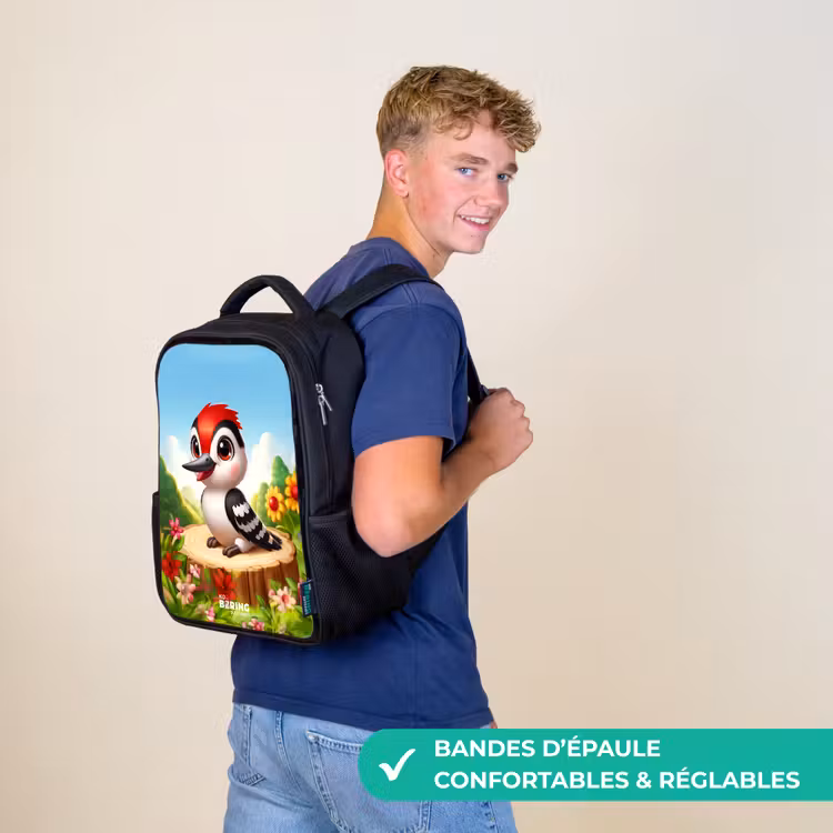 Sac à dos enfant - Noir - Pic sur une souche — 11
