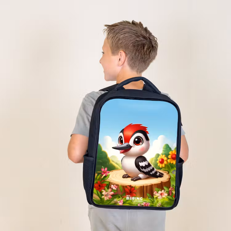 Sac à dos enfant - Noir - Pic sur une souche — 2