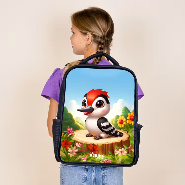 Sac à dos enfant - Noir - Pic sur une souche — 4
