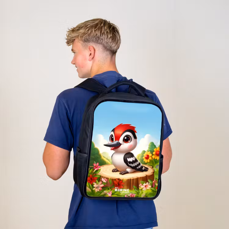 Sac à dos enfant - Noir - Pic sur une souche — 5