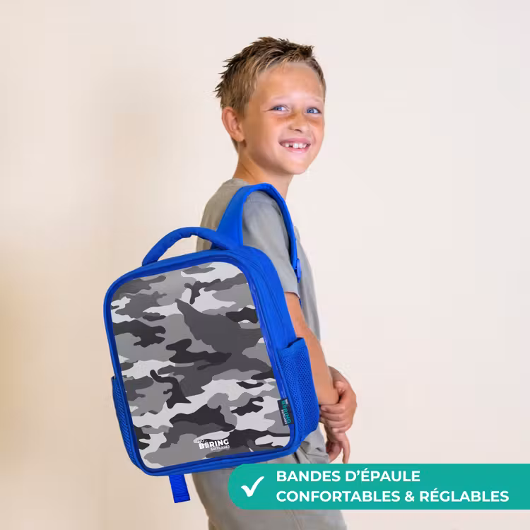 Sac à dos enfant - Bleu - Camo gris — 4