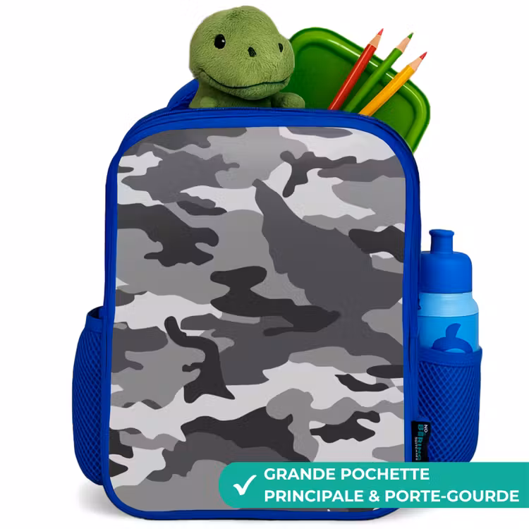 Sac à dos enfant - Bleu - Camo gris — 5