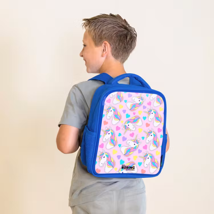 Sac à dos enfant - Bleu - Euphorie de la licorne — 2