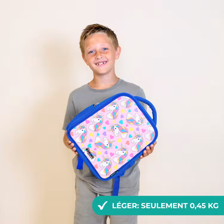 Sac à dos enfant - Bleu - Euphorie de la licorne — 3