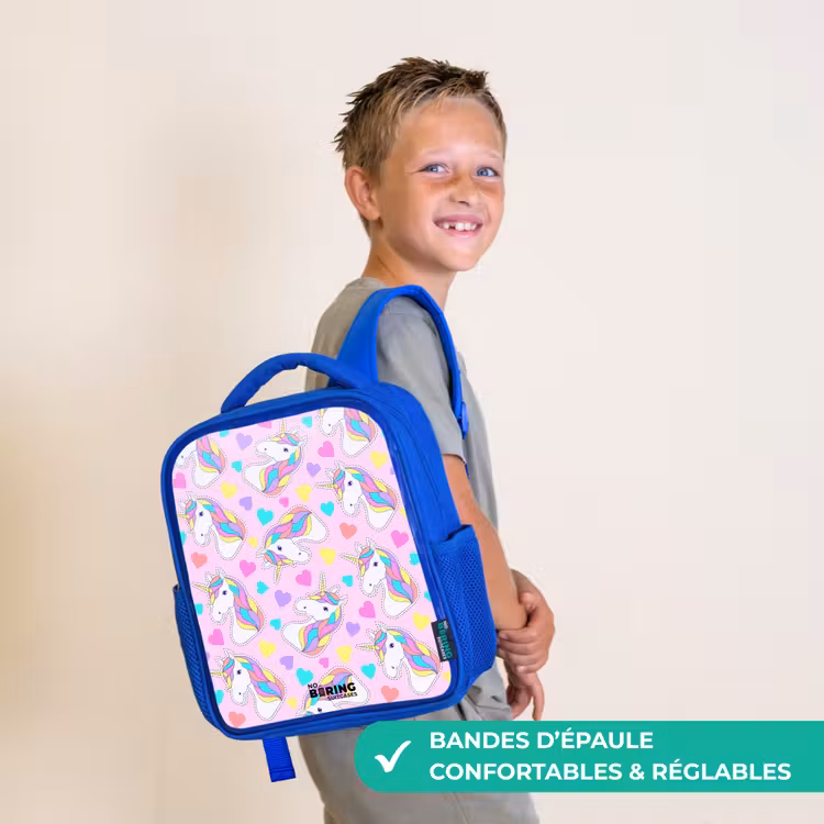 Sac à dos enfant - Bleu - Euphorie de la licorne — 4