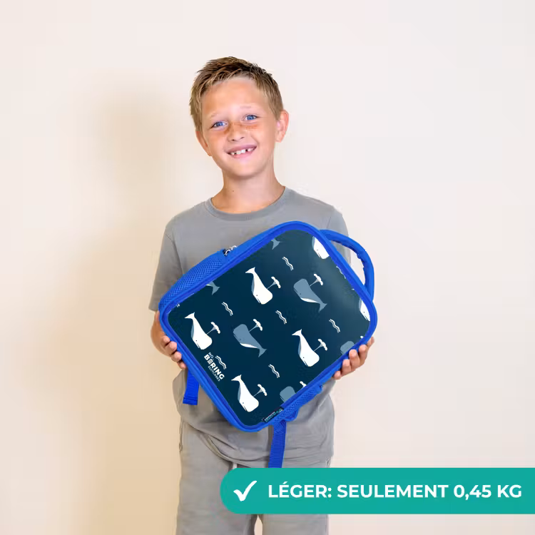 Sac à dos enfant - Bleu - Le monde des baleines — 3