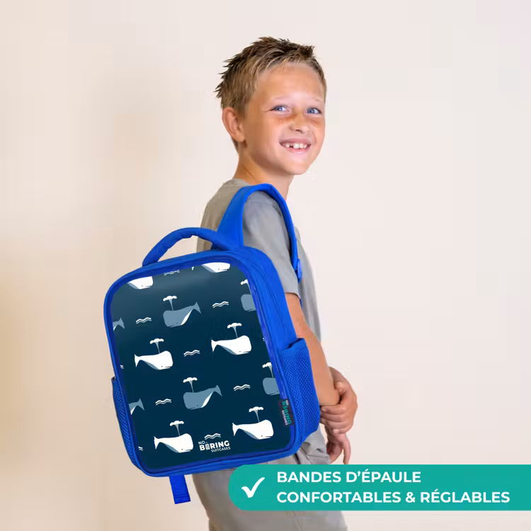 Sac à dos enfant - Bleu - Le monde des baleines — 4