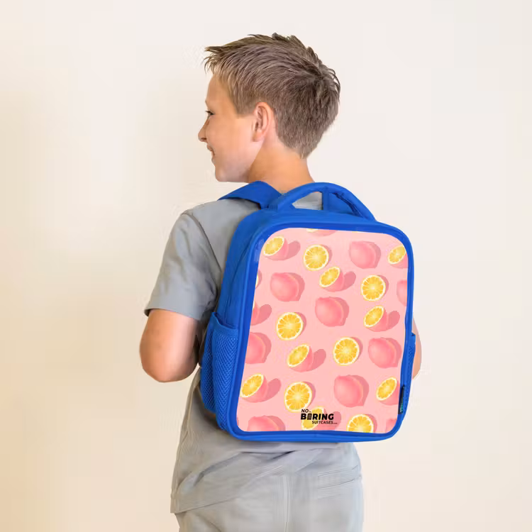 Sac à dos enfant - Bleu - Limoncello rose — 2