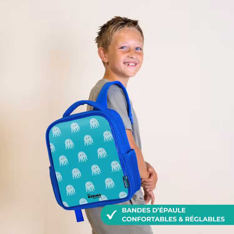 Sac à dos enfant - Bleu - Mignonne méduse — 4