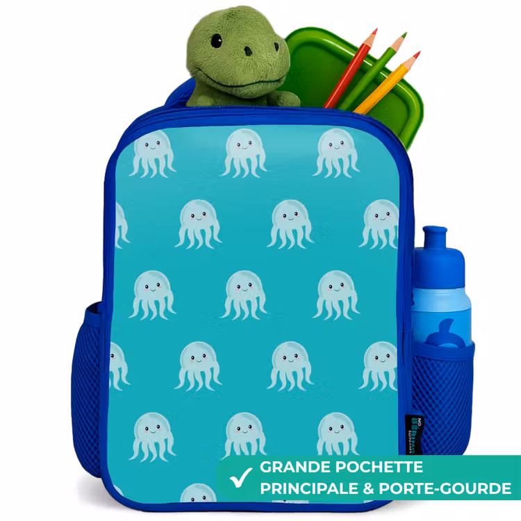Sac à dos enfant - Bleu - Mignonne méduse — 5