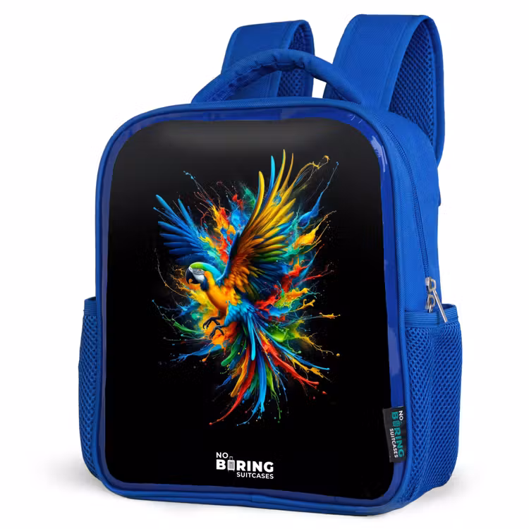 Sac à dos enfant - Bleu - Perroquet coloré — 7