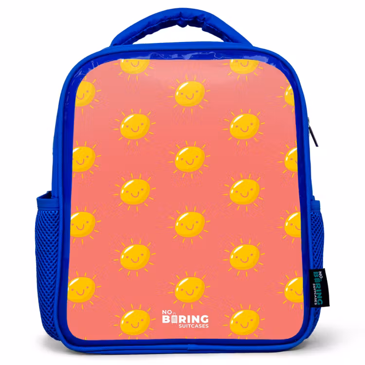 Sac à dos enfant - Bleu - Situation ensoleillée corail — 1