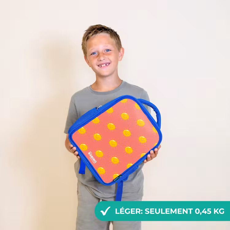 Sac à dos enfant - Bleu - Situation ensoleillée corail — 3