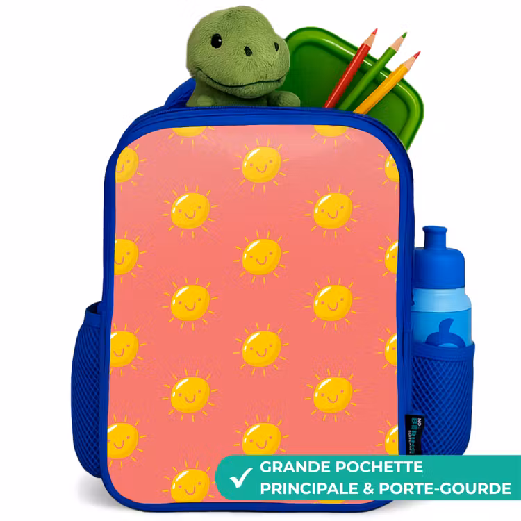 Sac à dos enfant - Bleu - Situation ensoleillée corail — 5