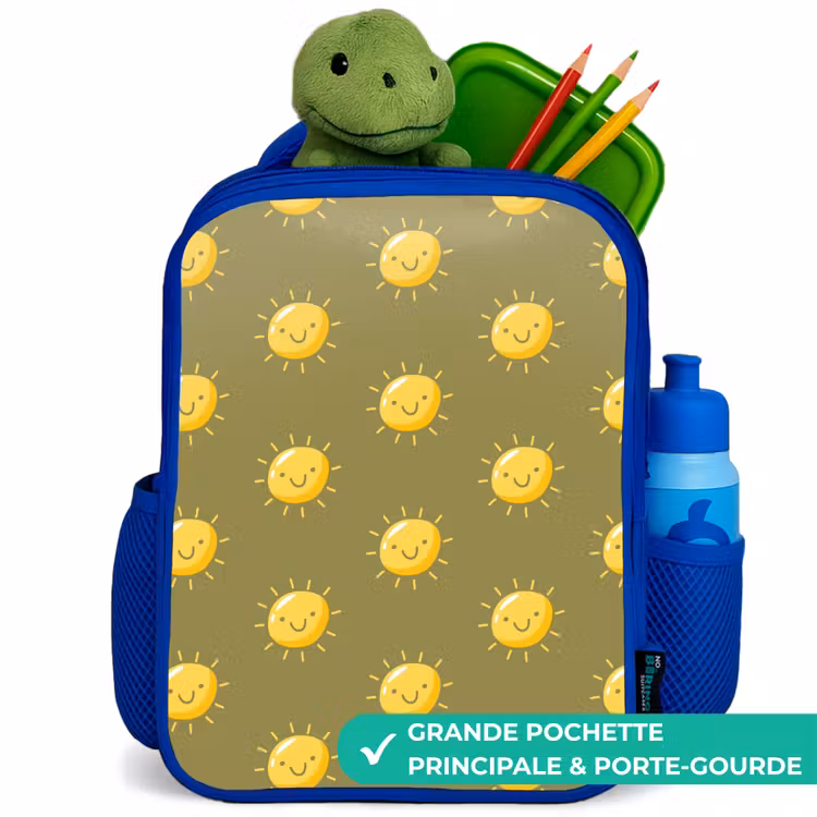 Sac à dos enfant - Bleu - Situation ensoleillée olive — 5
