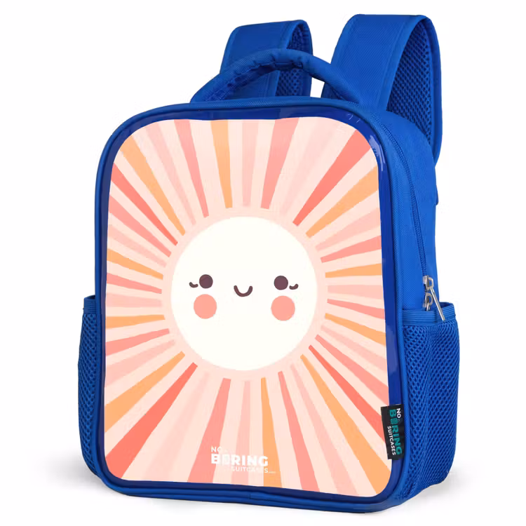 Sac à dos enfant - Bleu - Soleil rond avec visage — 7