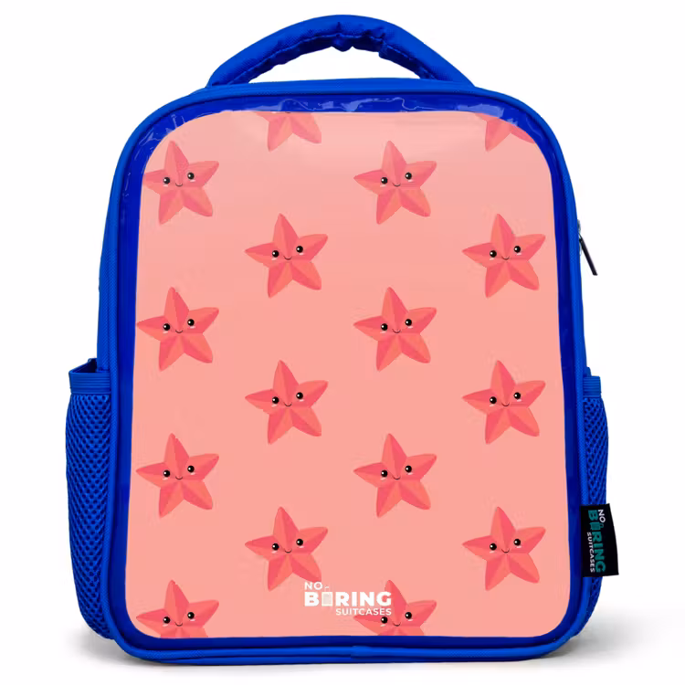 Sac à dos enfant - Bleu - Tempête de sable d'étoiles de mer — 1
