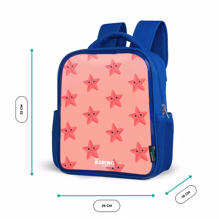 Sac à dos enfant - Bleu - Tempête de sable d'étoiles de mer — 6