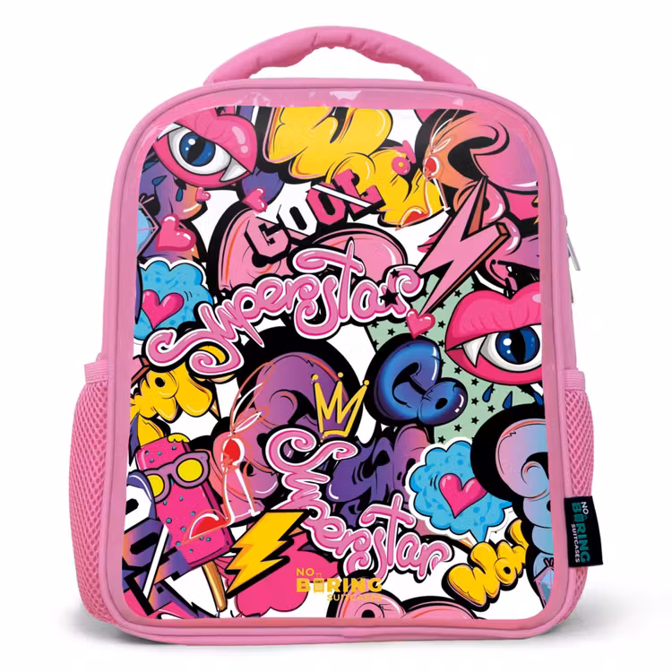 Enfant sac à dos - Rose - Graffiti féminin — 1