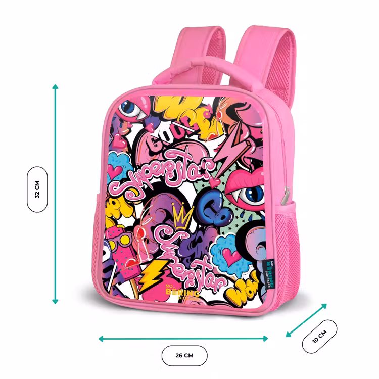 Enfant sac à dos - Rose - Graffiti féminin — 3