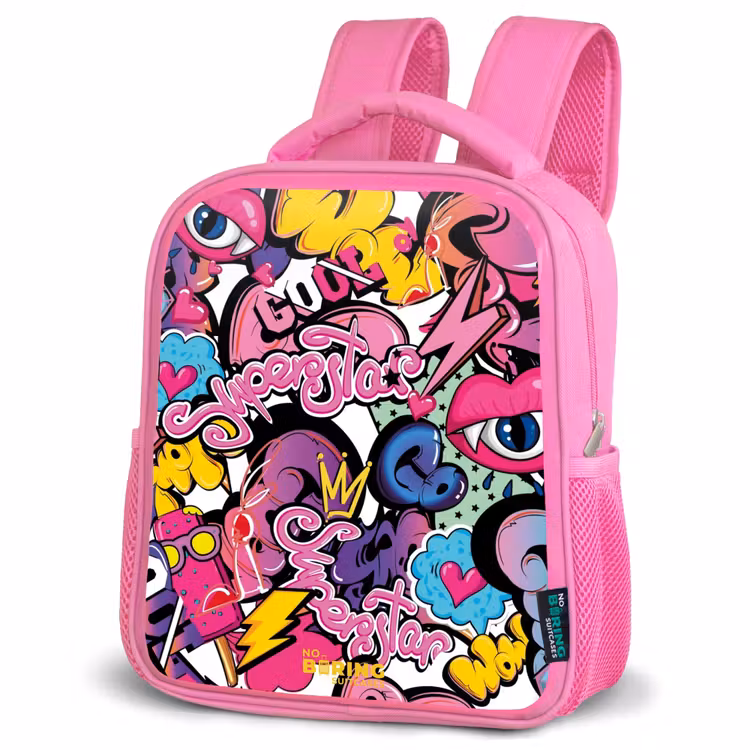 Enfant sac à dos - Rose - Graffiti féminin — 4