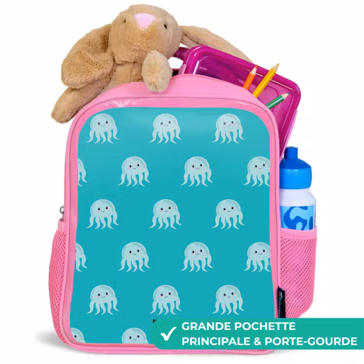 Enfant sac à dos - Rose - Mignonne méduse — 2