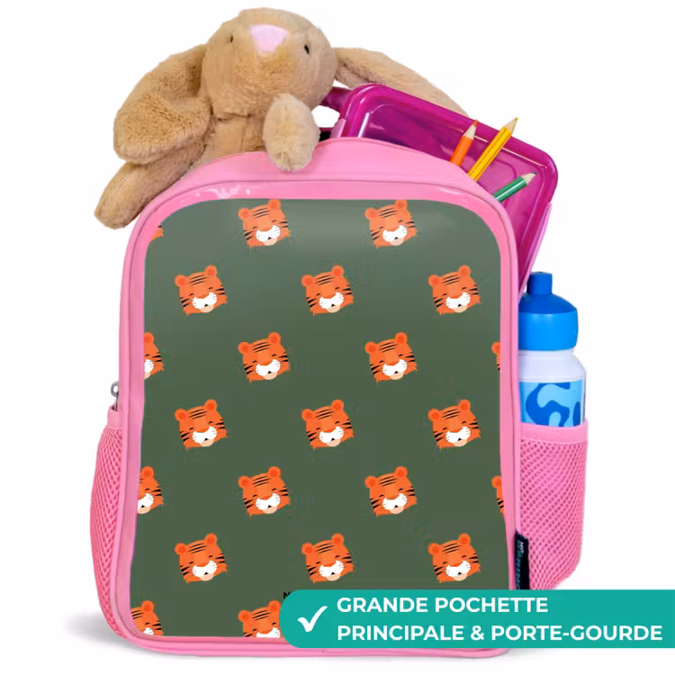 Enfant sac à dos - Rose - Tigre turbulent — 2