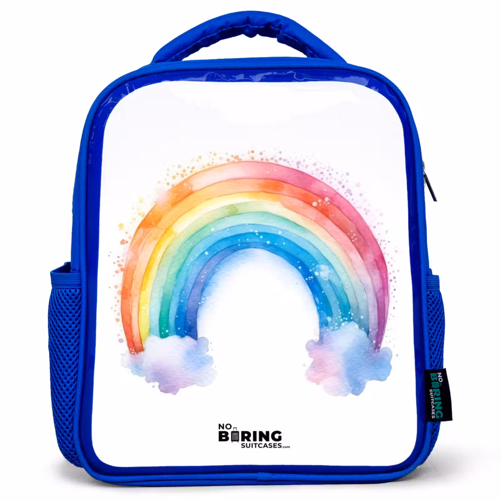 Sac à dos enfant - Bleu - Aquarelle arc-en-ciel — 1