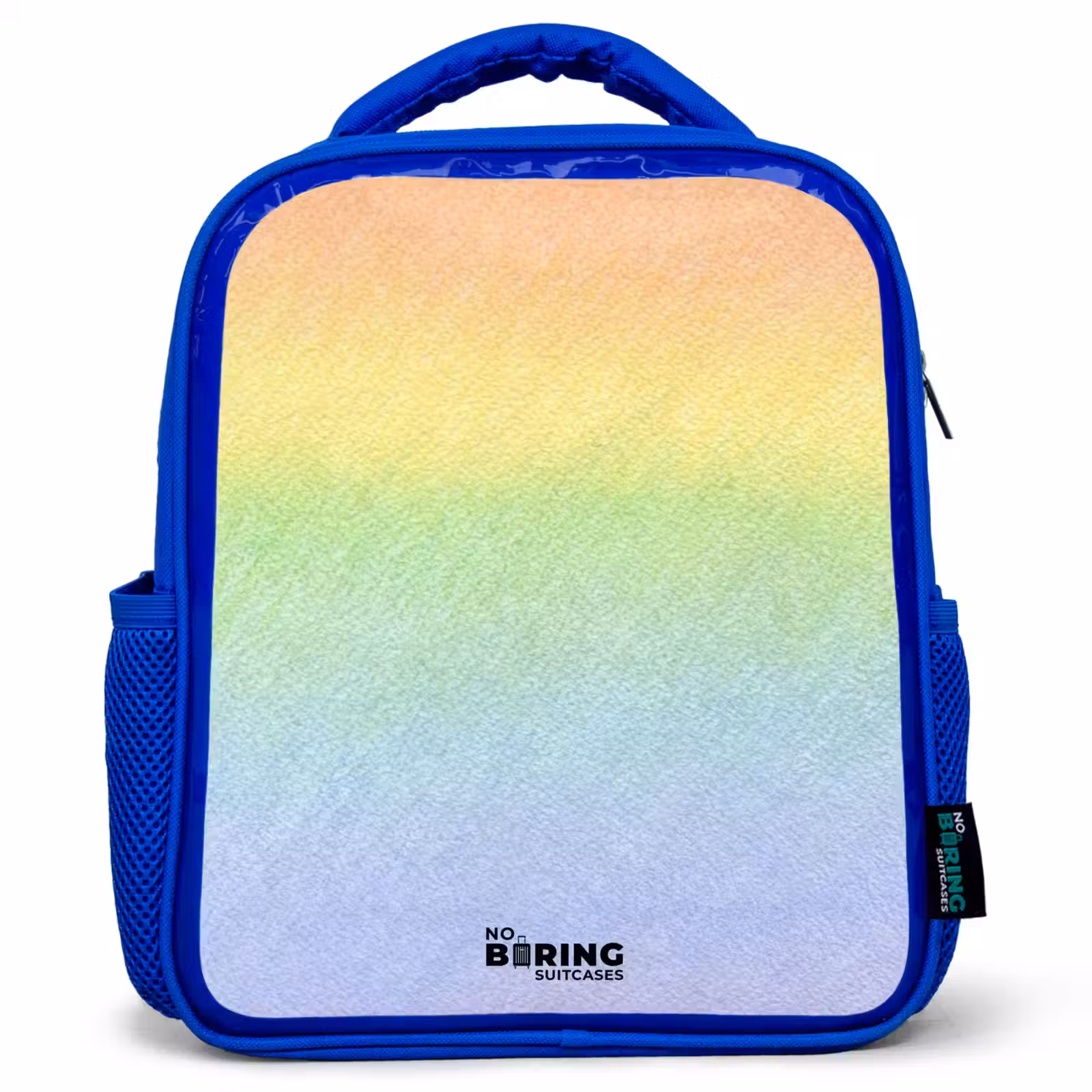 Sac à dos enfant - Bleu - Arc-en-ciel pastel à la craie — 1