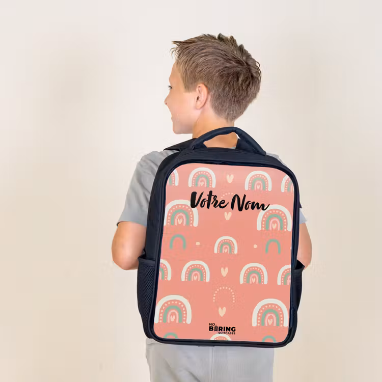 Sac à dos enfant - Noir - Arcs de couleur du corail — 2