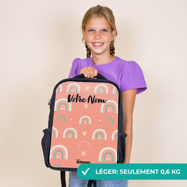 Sac à dos enfant - Noir - Arcs de couleur du corail — 9