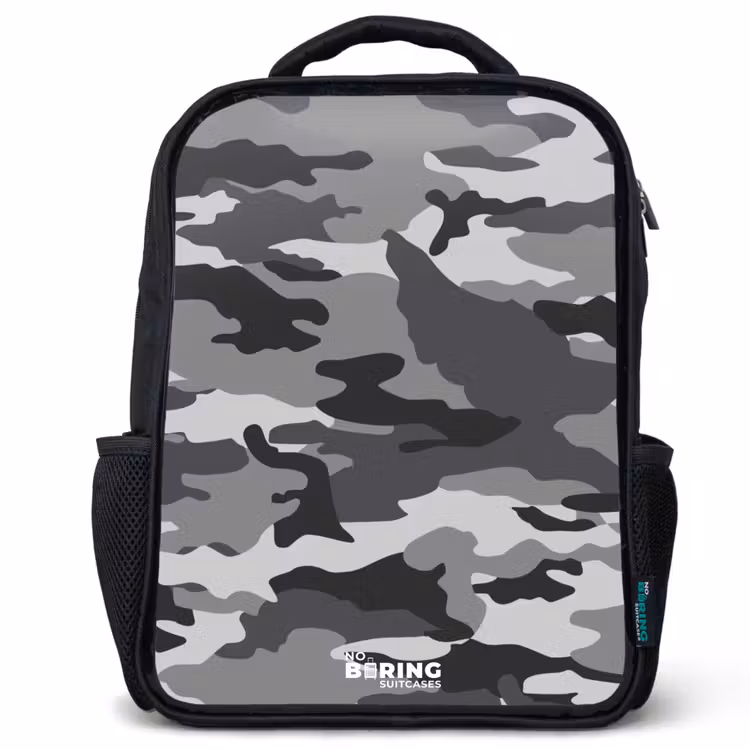 Sac à dos enfant - Noir - Camo gris — 1