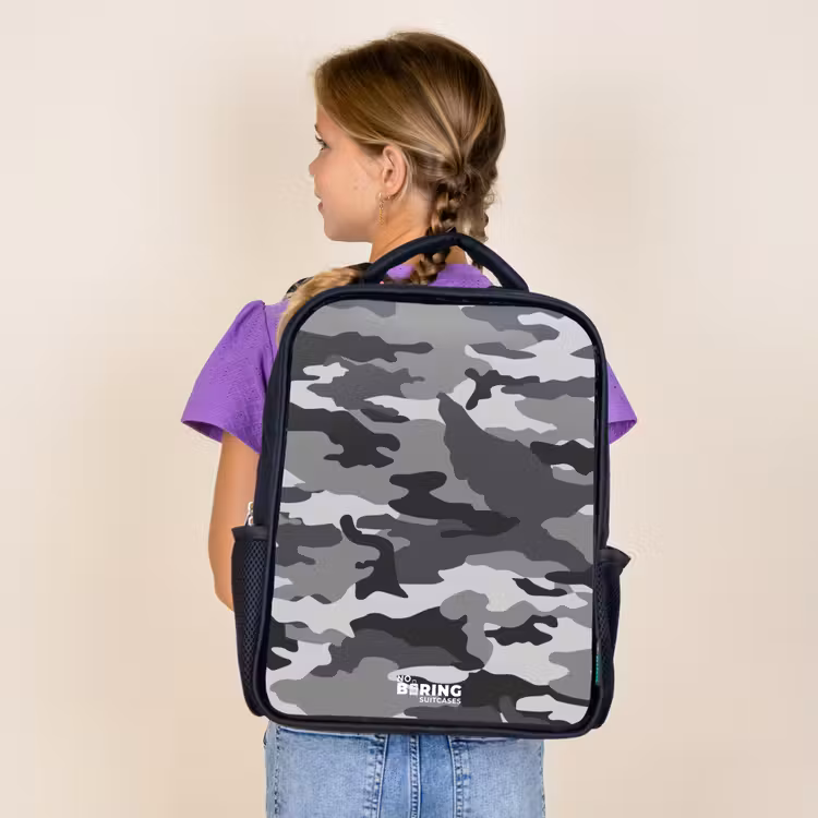Sac à dos enfant - Noir - Camo gris — 4