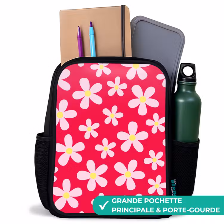 Sac à dos enfant - Noir - Daisy mania hotpink — 10