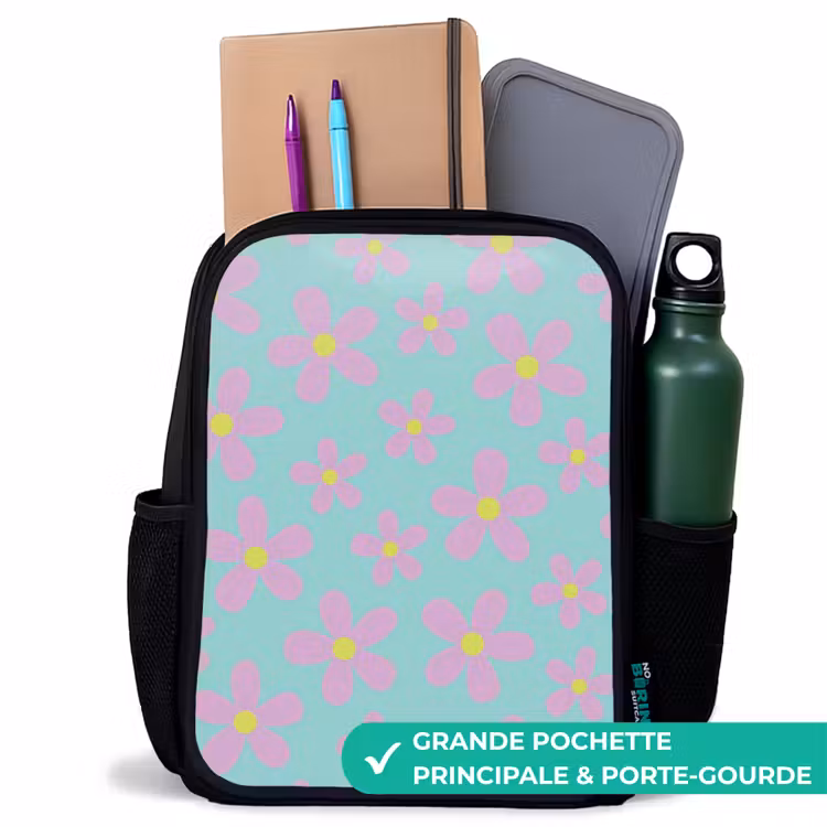 Sac à dos enfant - Noir - Daisy mania mint — 10
