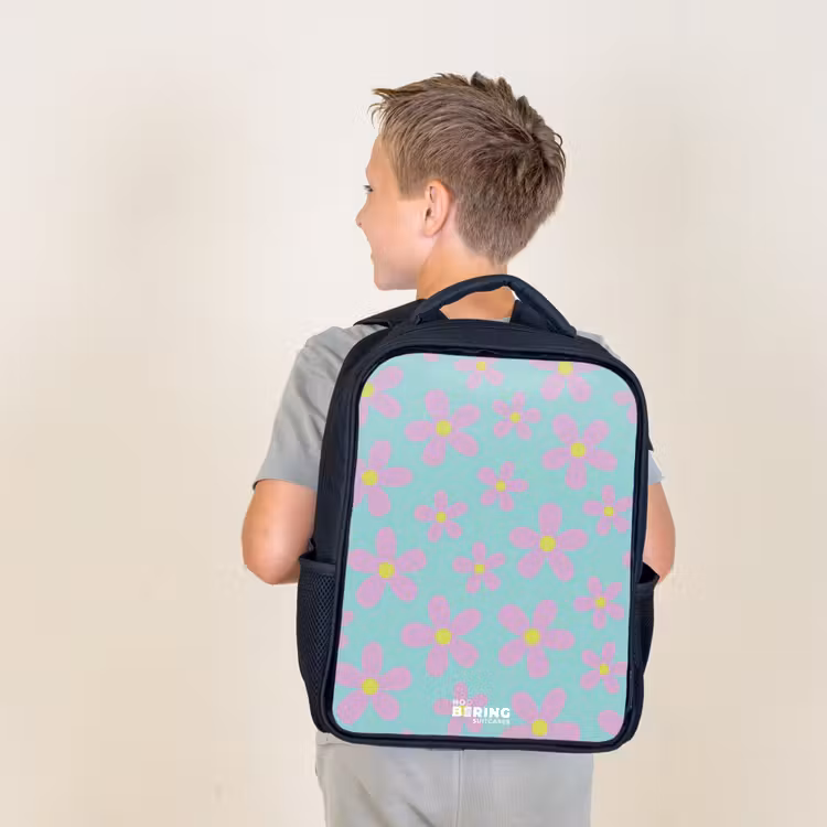 Sac à dos enfant - Noir - Daisy mania mint — 2