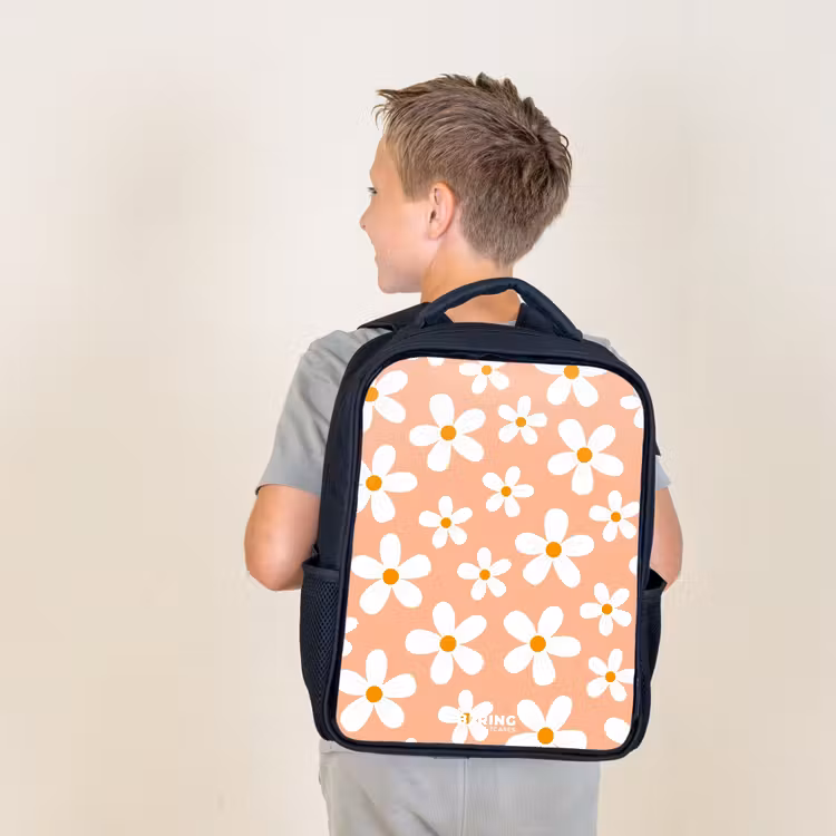 Sac à dos enfant - Noir - Daisy mania peach — 2