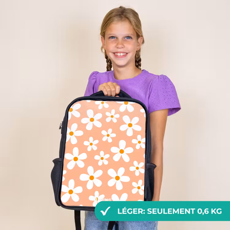 Sac à dos enfant - Noir - Daisy mania peach — 9