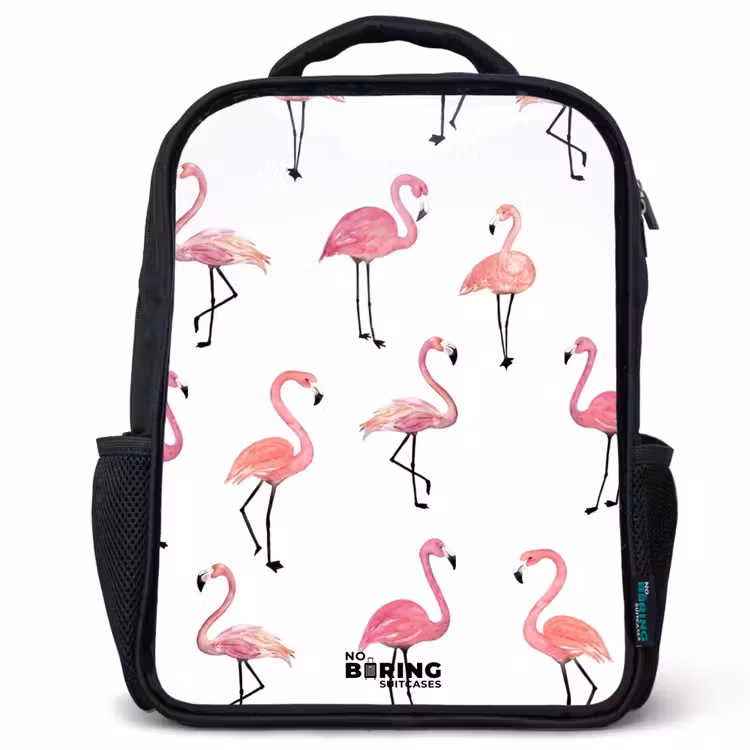 Sac à dos enfant - Noir - Fête des flamants — 1