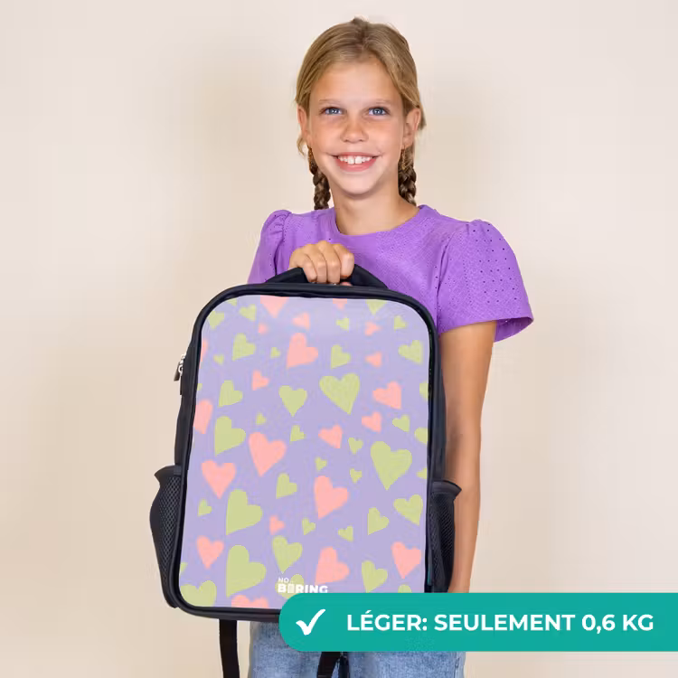 Sac à dos enfant - Noir - Joli lilas — 9