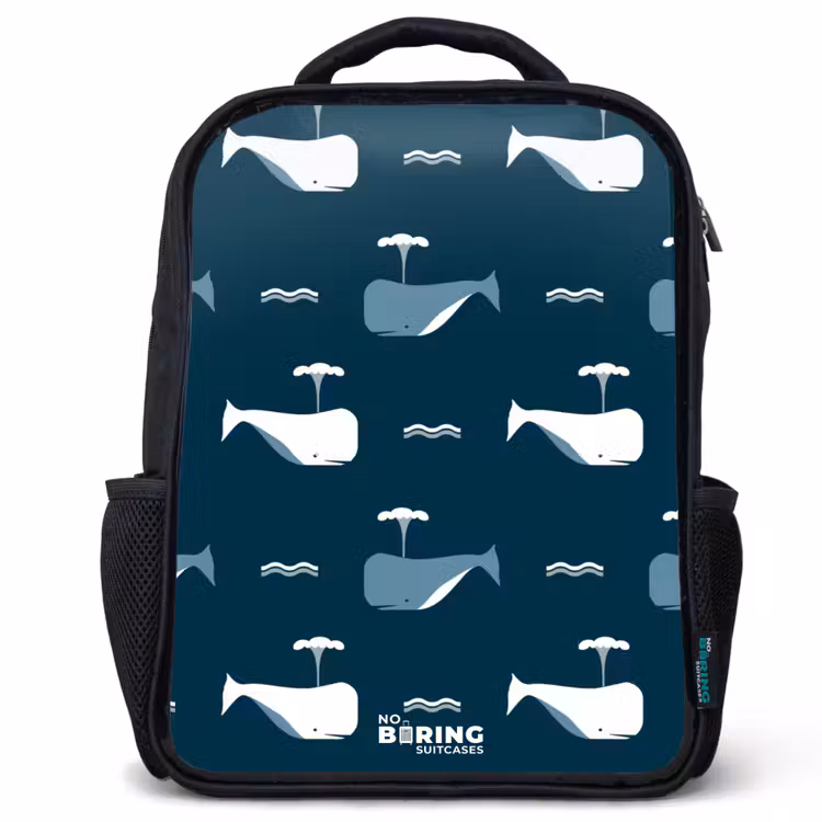 Sac à dos enfant - Noir - Le monde des baleines — 1