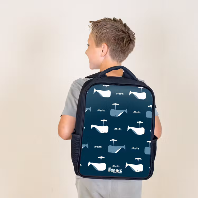 Sac à dos enfant - Noir - Le monde des baleines — 2