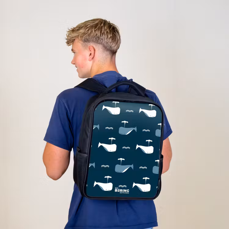 Sac à dos enfant - Noir - Le monde des baleines — 5