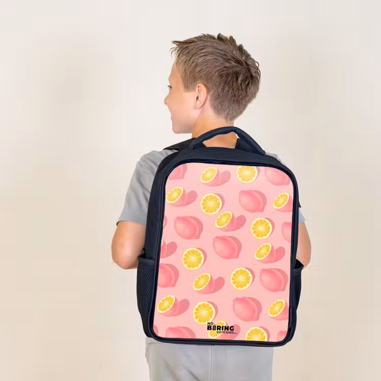 Sac à dos enfant - Noir - Limoncello rose — 2