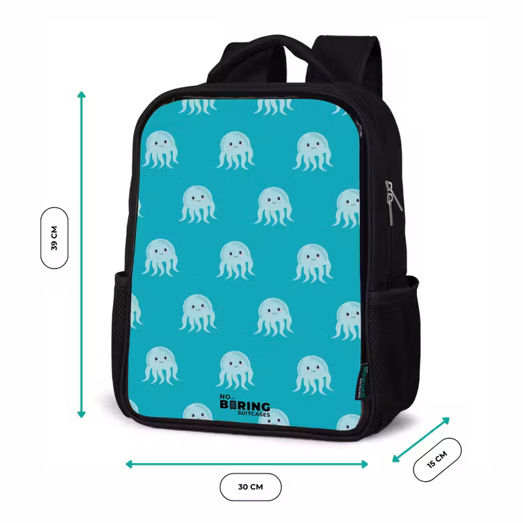 Sac à dos enfant - Noir - Mignonne méduse — 8