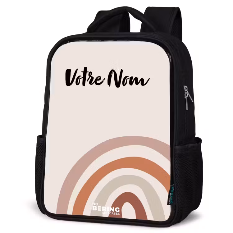 Sac à dos enfant - Noir - Naturel arc-en-ciel brut — 6